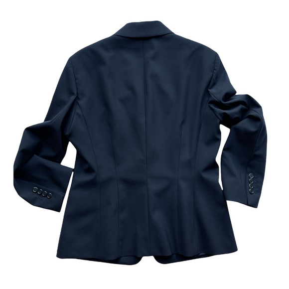 Hugo Boss Janna3 Black/Graphite Gray Fitted Blazer Suit Jacket 96% Wool Size 8 - Picture 5 of 17